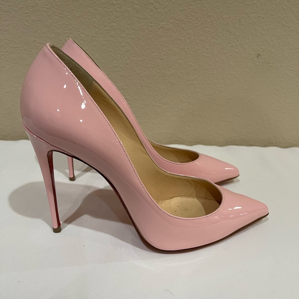 Christian Louboutin 100mm Pigalle Follies - Ballerina Pink 38.5